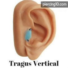 piercing tragus vertical