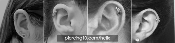 piercings helix